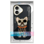 Nimmy Glasses Cool Dog dėklas iPhone 16 6,1" – juodas