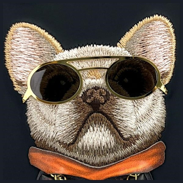 Nimmy Glasses Cool Dog dėklas iPhone 16 6,1" – juodas