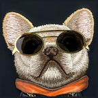 Nimmy Glasses Cool Dog dėklas iPhone 16 6,1" – juodas