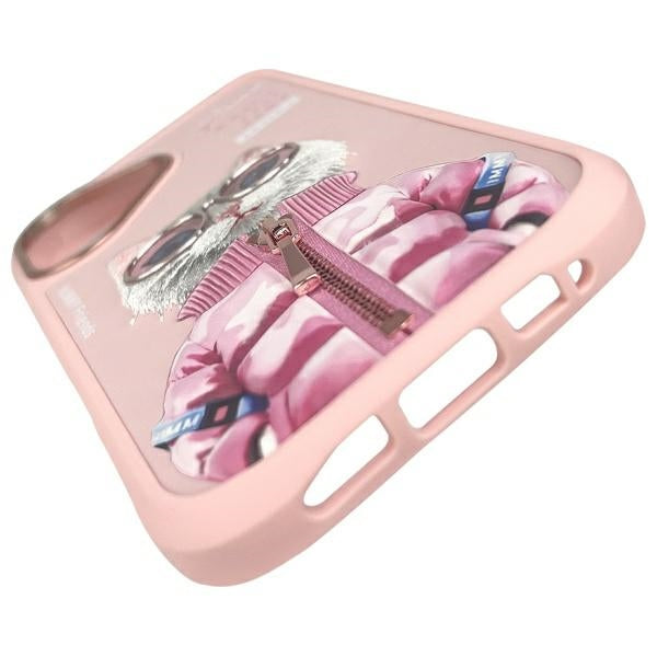 Nimmy dėklas iPhone 16 – rožinis, katinas