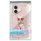 Nimmy iPhone 16 dėklas – rožinis, Cool Cat
