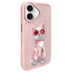 Nimmy iPhone 16 dėklas – rožinis, Cool Cat