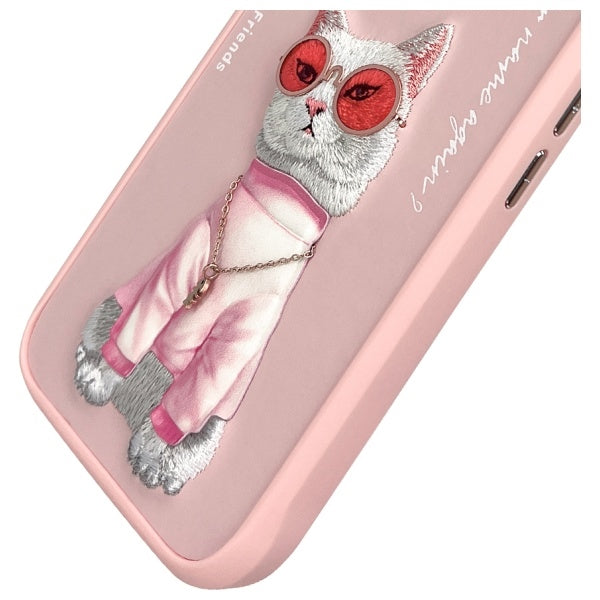 Nimmy iPhone 16 dėklas – rožinis, Cool Cat