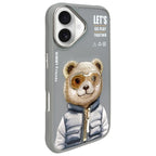 Nimmy kietas dėklas iPhone 16 – pilkas