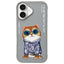 Nimmy Glasses Cool Cat dėklas iPhone 16 – pilkas