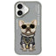 Nimmy Glasses Cool Dog dėklas iPhone 16 – pilkas