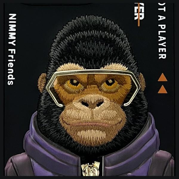 Nimmy Monkey dėklas iPhone 16 Pro – juodas