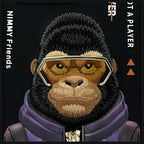 Nimmy Monkey dėklas iPhone 16 Pro – juodas