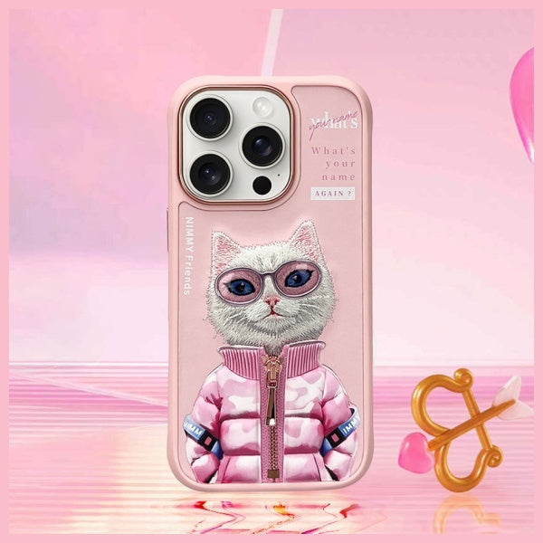Nimmy Cool&Cute 2.0 Cat Case for iPhone 16 Pro - Pink