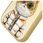 Nimmy Cool&Cute 2.0 Cat dėklas iPhone 16 Pro – chaki