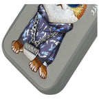 Nimmy Glasses Cool Cat dėklas iPhone 16 Pro – pilkas