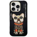 Nimmy Glasses Cool Dog dėklas iPhone 16 Pro Max - Juodas -- iPhone 16 Pro Max