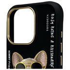 Nimmy Glasses Cool Dog dėklas iPhone 16 Pro Max - Juodas -- iPhone 16 Pro Max
