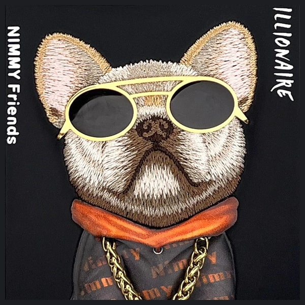 Nimmy Glasses Cool Dog dėklas iPhone 16 Pro Max - Juodas -- iPhone 16 Pro Max