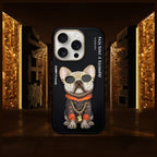 Nimmy Glasses Cool Dog dėklas iPhone 16 Pro Max - Juodas -- iPhone 16 Pro Max