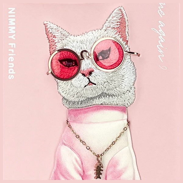 Nimmy dėklas iPhone 16 Pro Max – rožinis „Cool Cat“