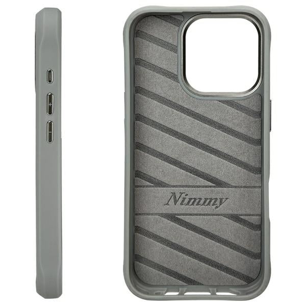 Nimmy Glasses Cool Cat dėklas iPhone 16 Pro Max – pilkas