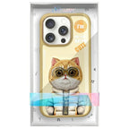 Nimmy Cool&Cute 2.0 Cat dėklas iPhone 16 Pro Max – chaki