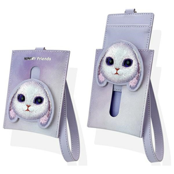 Nimmy Big Eyed Pet 2.0 Rabbit kortelių dėklas – violetinis -- Cell phone cases and covers
