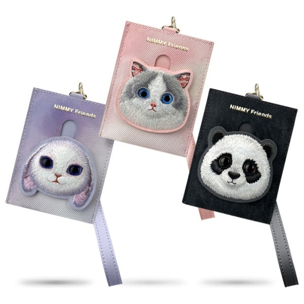 Nimmy Big Eyed Pet 2.0 Rabbit kortelių dėklas – violetinis -- Cell phone cases and covers
