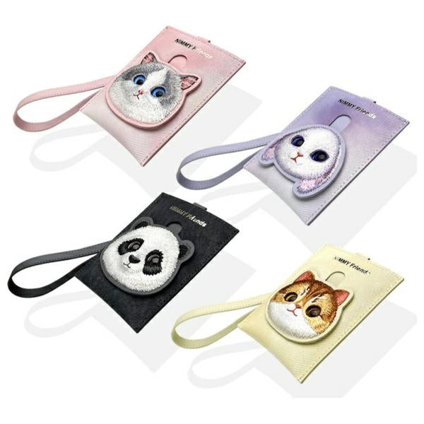 Nimmy Big Eyed Pet 2.0 Rabbit kortelių dėklas – violetinis -- Cell phone cases and covers