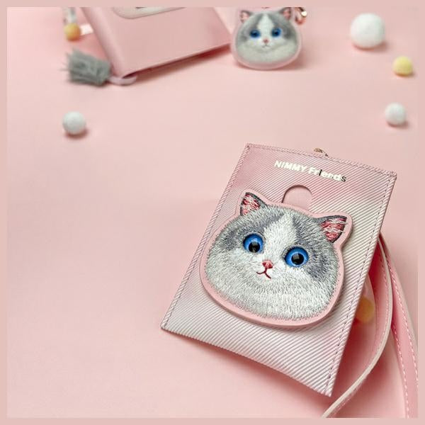 Nimmy kortelių piniginė Big Eyed Pet 2.0 Cat – rožinė -- Cell phone cases and covers