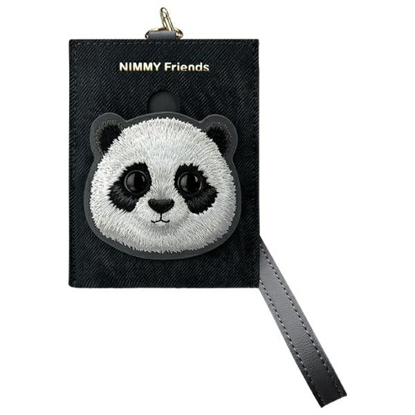 Nimmy Panda 3in1 rinkinys – krepšelis, piniginė, lokatoriaus dėklas (juodas) -- Cell phone cases and covers