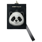Nimmy Panda 3in1 rinkinys – krepšelis, piniginė, lokatoriaus dėklas (juodas) -- Cell phone cases and covers