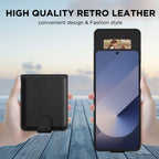 Tech-Protect Wallet dėklas Galaxy Z Flip 7 – juodas -- Samsung Galaxy Z Flip 7