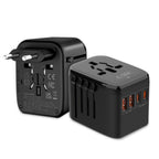 Tech-Protect TA200 EU / UK / US / AU adapteris - juodas -- USB Adapters