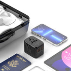 Tech-Protect TA200 EU / UK / US / AU adapteris - juodas -- USB Adapters