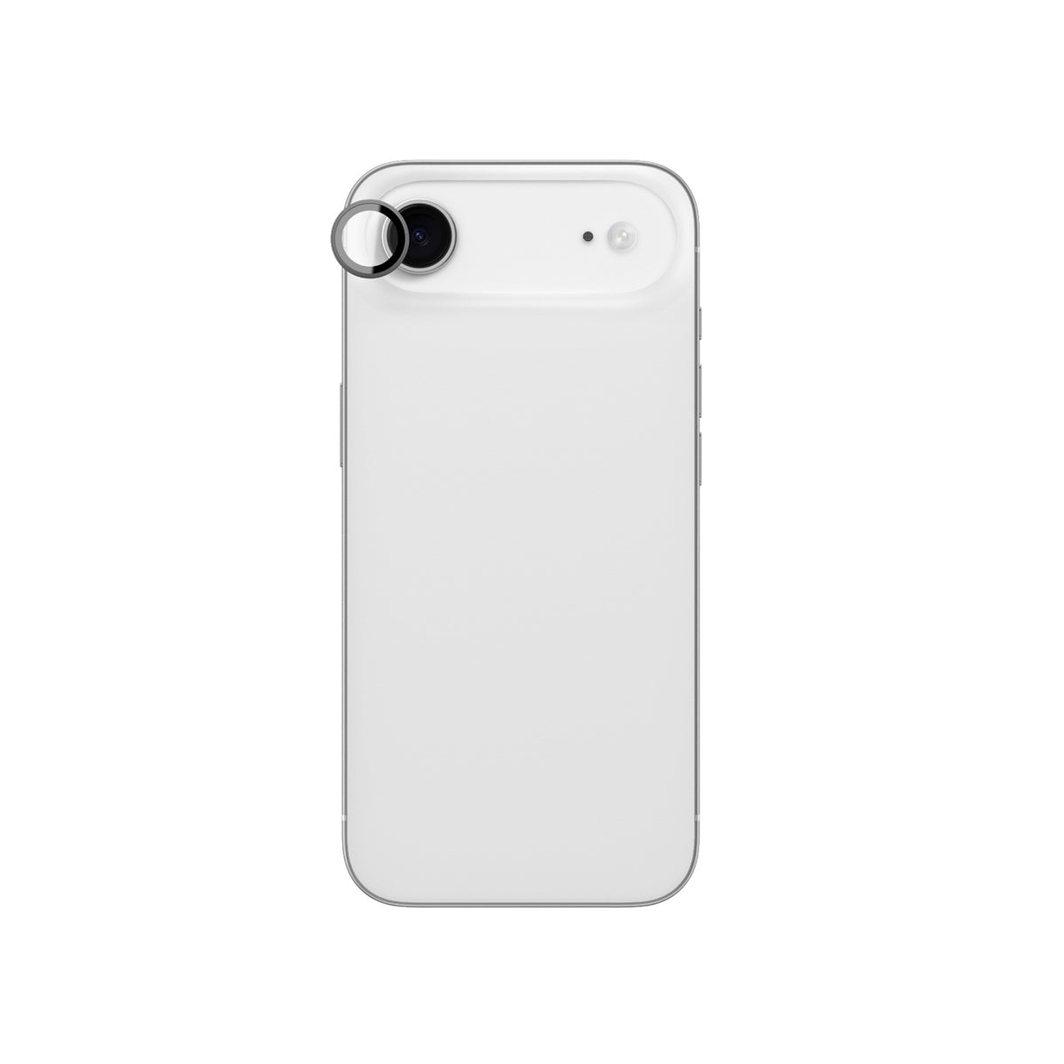 AmazingThing kameros stiklas iPhone 17 Air – juodas rėmelis