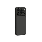 AmazingThing Objektyvo stiklas, skirtas iPhone 17 Pro / Pro Max su pilku aliuminio rėmeliu -- Cell phone tempered glass