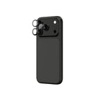 AmazingThing Objektyvo stiklas, skirtas iPhone 17 Pro / Pro Max su pilku aliuminio rėmeliu -- Cell phone tempered glass