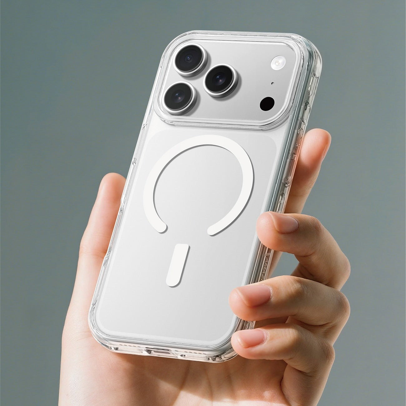 „AmazingThing Titan Pro“ dėklas, skirtas iPhone 17 Pro MagSafe Suderinamas – skaidrus -- iPhone 17 Pro