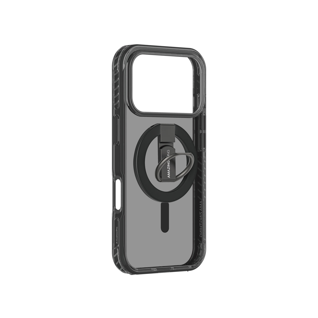 AmazingThing Titan Pro Grip Ring Set MagSafe dėklas iPhone 17 Pro – juodas -- iPhone 17 Pro Max