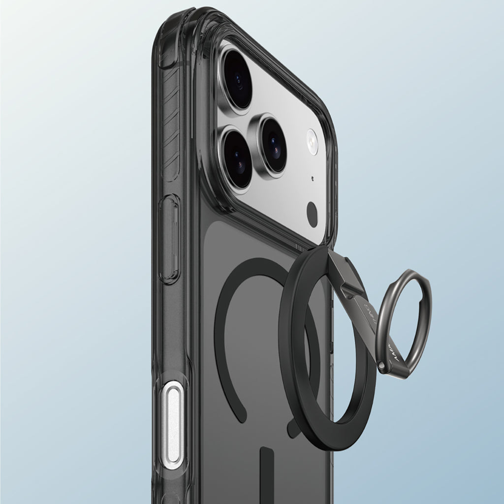 AmazingThing Titan Pro Grip Ring Set MagSafe dėklas iPhone 17 Pro – juodas -- iPhone 17 Pro Max
