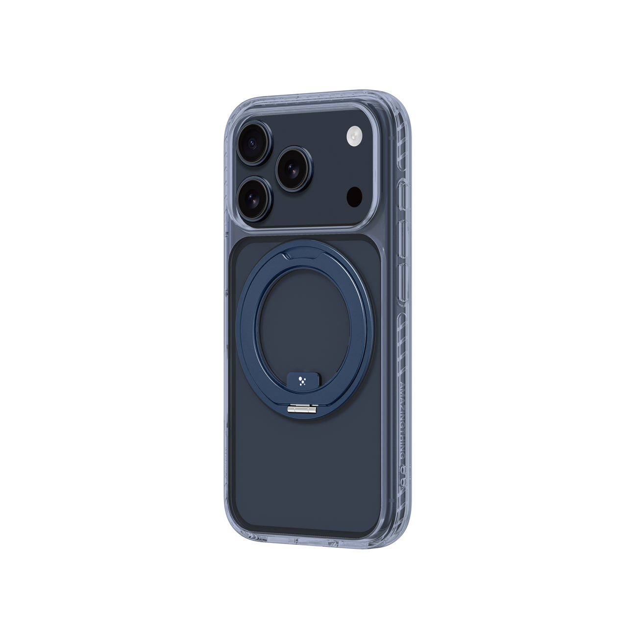 AmazingThing Titan Pro MagSpin dėklas, skirtas iPhone 17 Pro Max, suderinamas su MagSafe - mėlynas