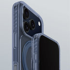 AmazingThing Titan Pro MagSpin dėklas, skirtas iPhone 17 Pro Max, suderinamas su MagSafe - mėlynas