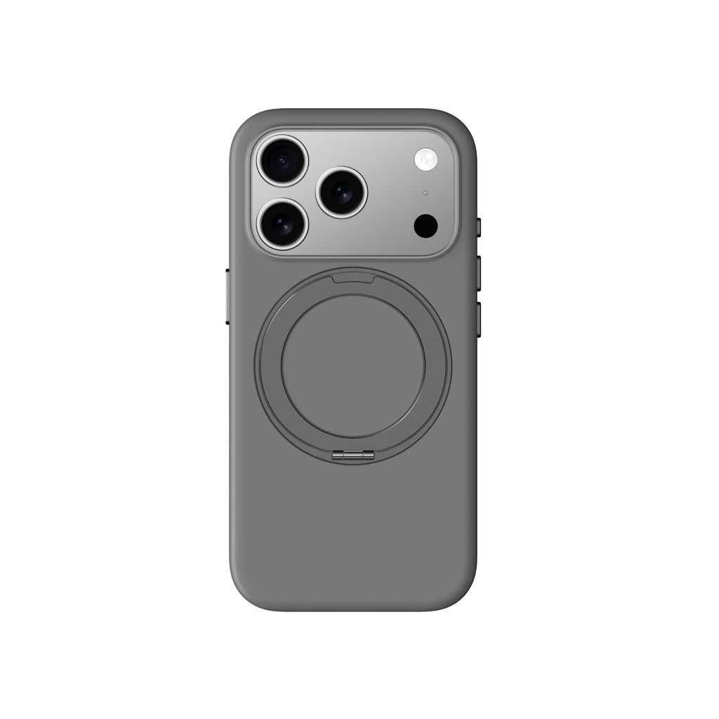 AmazingThing Cloudie iPhone 17 Pro dėklas su stovu – pilkas
