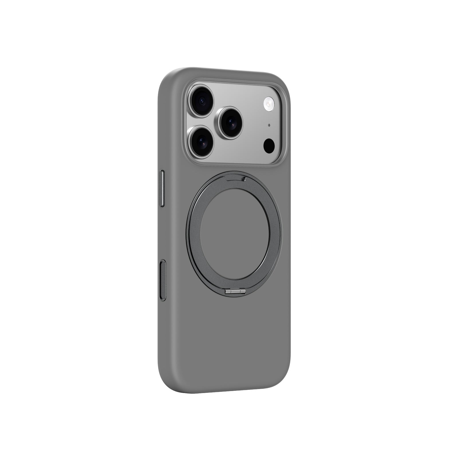AmazingThing Cloudie iPhone 17 Pro dėklas su stovu – pilkas