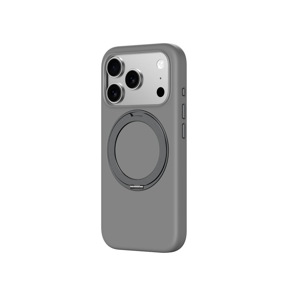 AmazingThing Cloudie iPhone 17 Pro dėklas su stovu – pilkas