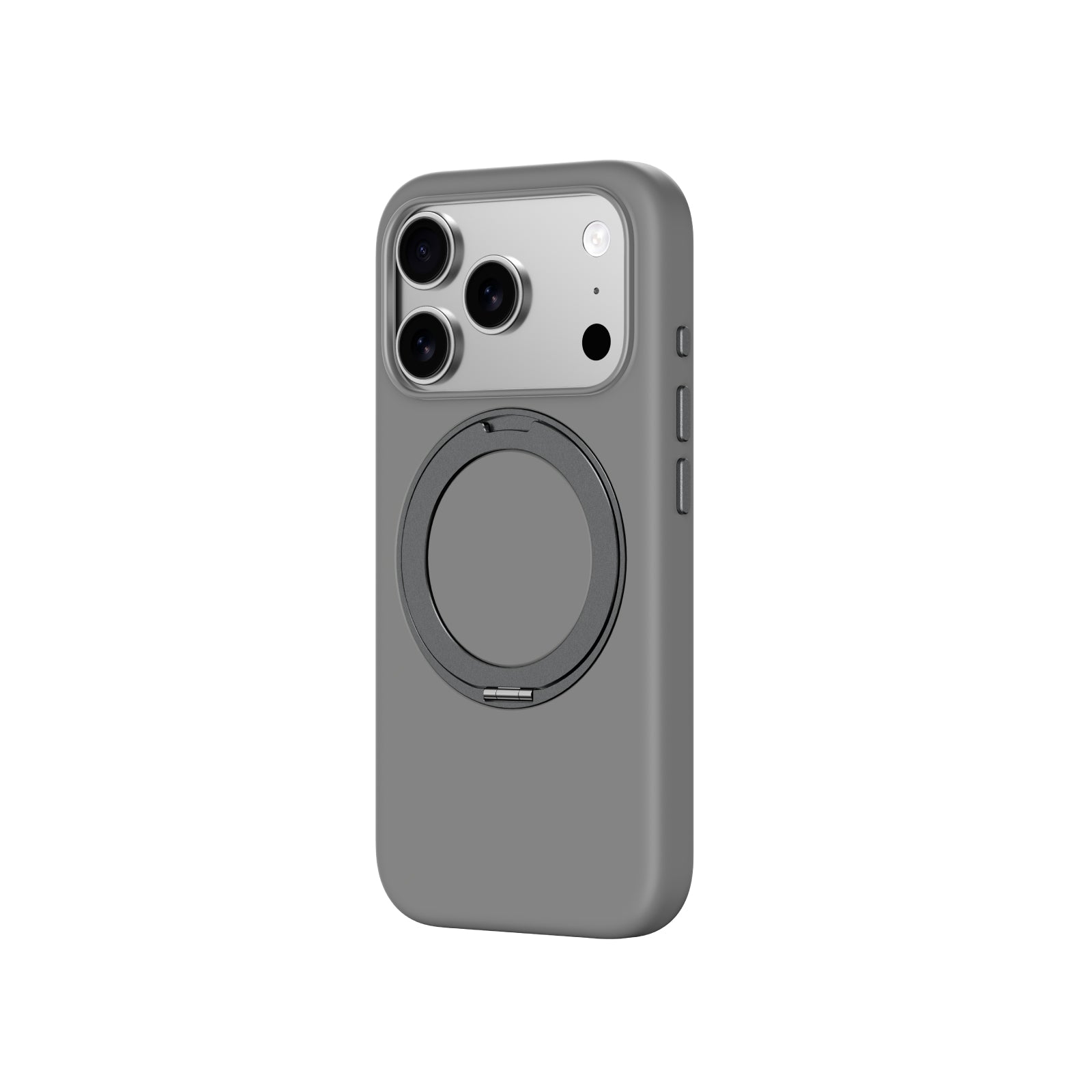 AmazingThing Cloudie iPhone 17 Pro dėklas su stovu – pilkas
