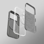 AmazingThing Cloudie iPhone 17 Pro dėklas su stovu – pilkas
