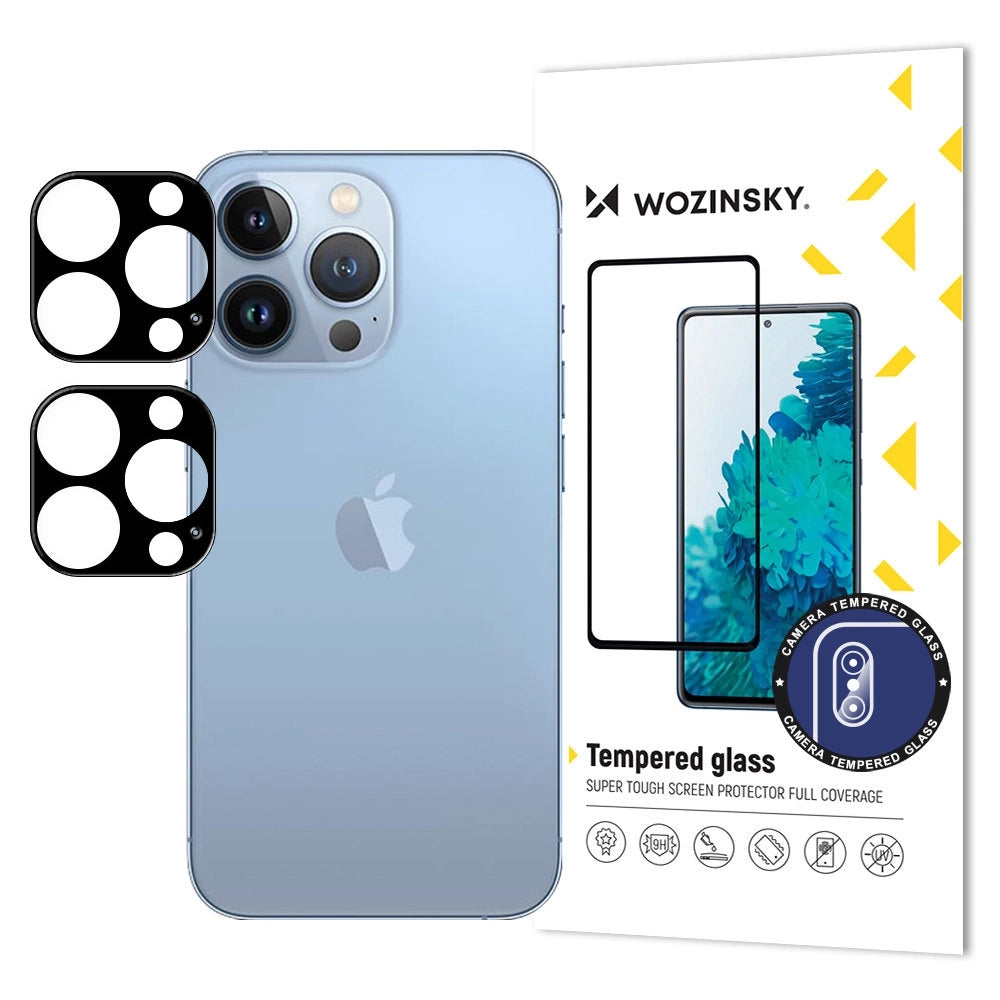 Wozinsky kameros stiklas iPhone 17 Pro – juodas (2 vnt.)