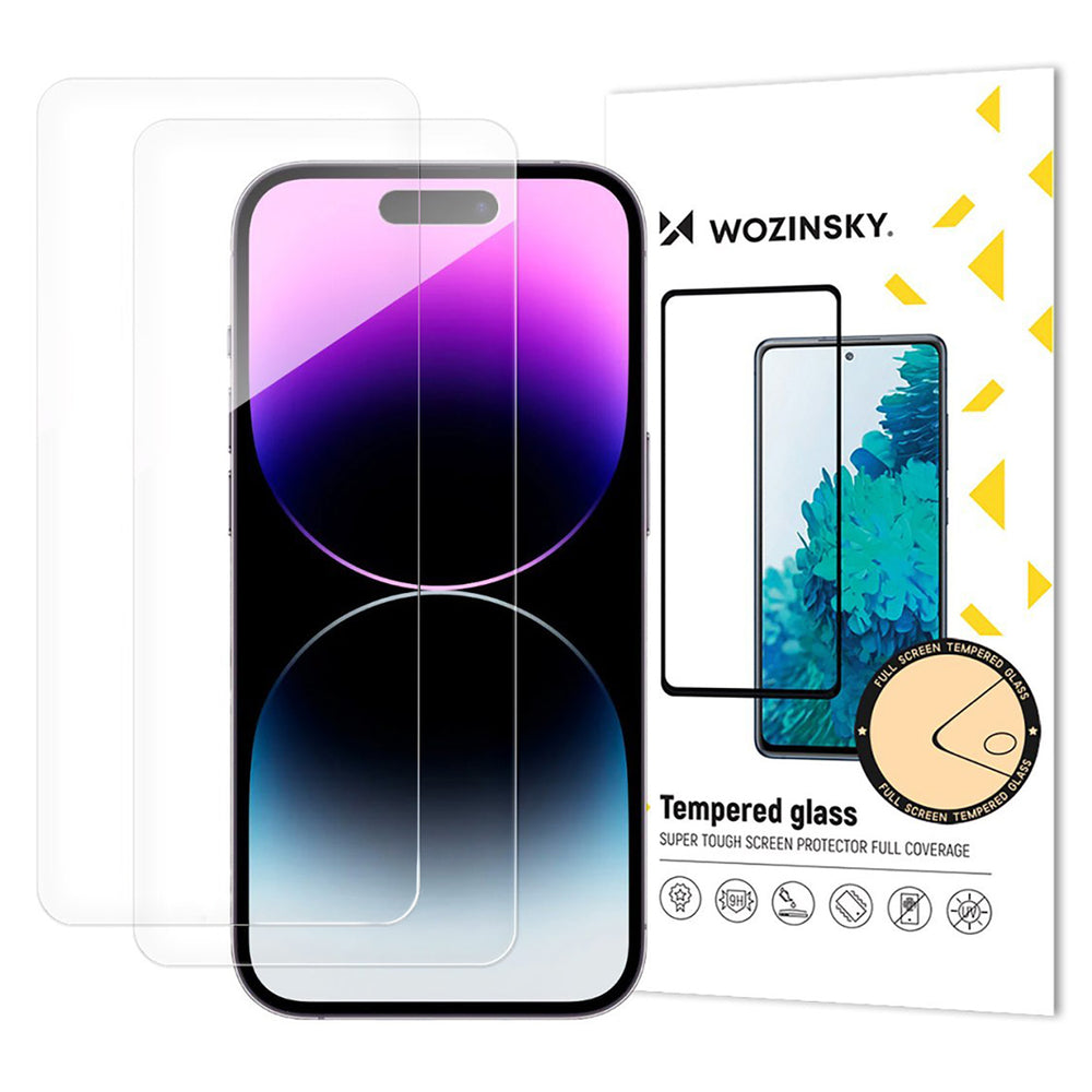 Wozinsky grūdintas stiklas iPhone 17/16 Pro (2 vnt.) -- iPhone 17