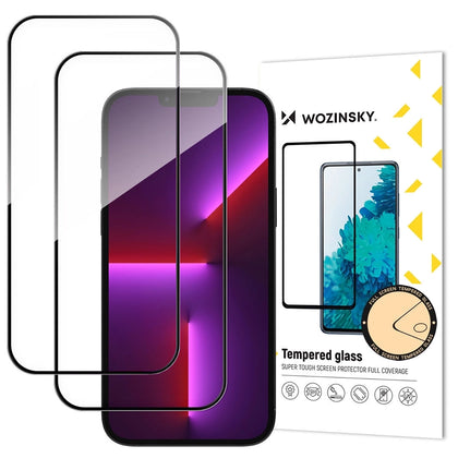 Wozinsky Full Glue grūdintas stiklas iPhone 17 Air (2 vnt.)