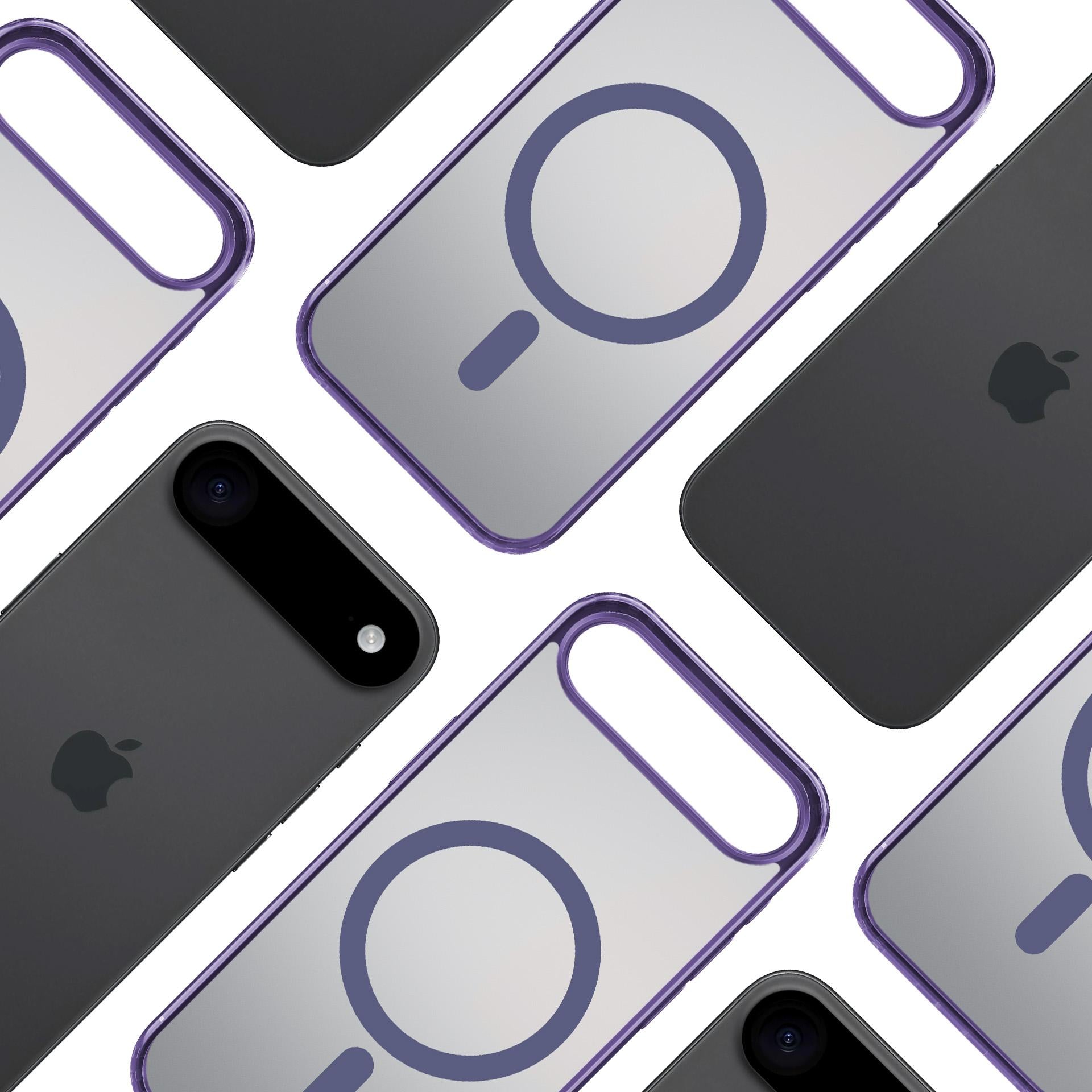 3mk Frosty MagCase, skirtas iPhone 17 Air – violetinė