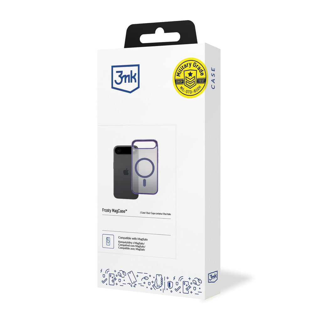 3mk Frosty MagCase, skirtas iPhone 17 Air – violetinė
