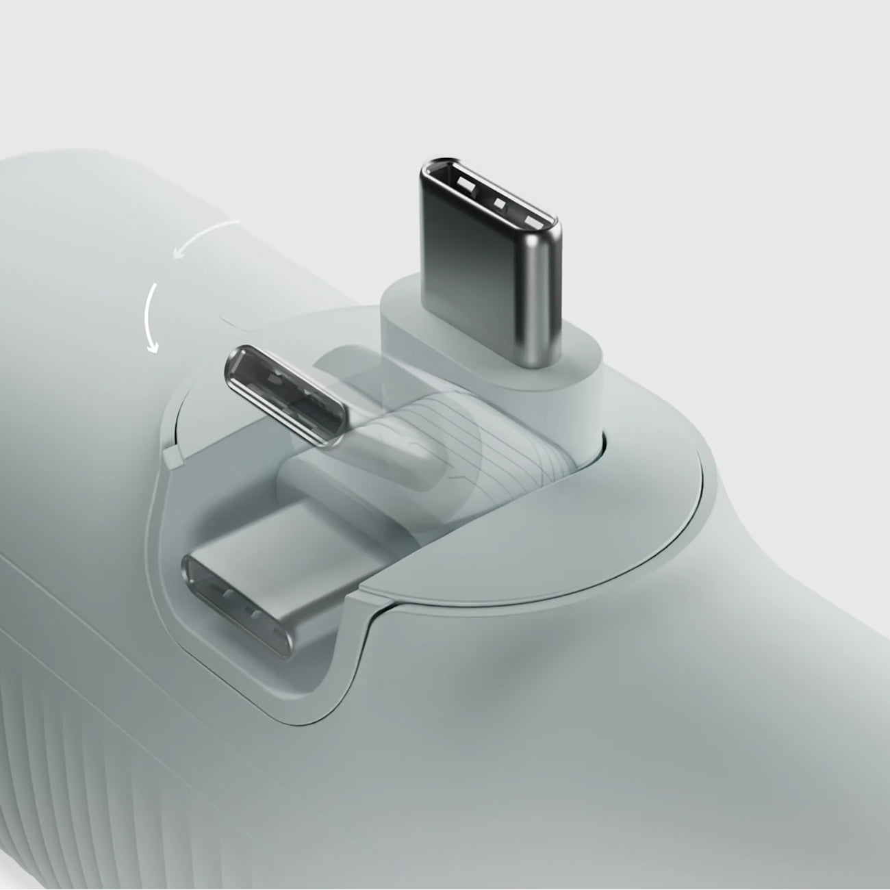 SBS EcoPower Išorinė baterija 5000 mAh 10W su integruotu USB-C prievadu - pilkas